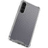 Silver Carbon Fiber Specialty Texture Material Galaxy S24 FE Clear Case